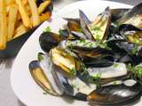 Moules sauce alfredo