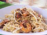 Pad thai aux crevettes et aux nouilles