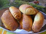 Petits pains briochés au chocolat