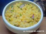 Salade de lentilles corail a la ciboulette