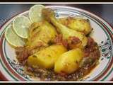 Tajine au poulet et pommes de terre