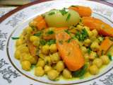 Tajine de carottes et pois chiche