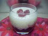 Tapioca au lait de coco et fruits rouges