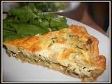 Tarte a la courgette et aux lardons