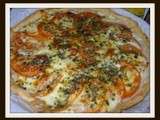 Tarte a la mozzarella et tomates