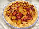 Tarte aux prunes rouges