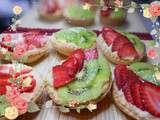 Tartelettes fraises kiwis