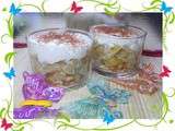 Verrine de chocolat blanc poire