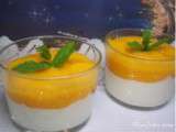 Verrine fromage blanc au coulis de mangue