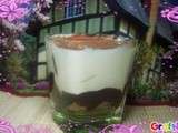 Verrine spéculoos fromage blanc et chocolat noir