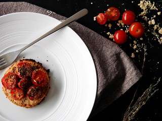 Tarte aux tomates cerises