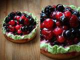 Tartelette aux fruits rouges et chantilly à la menthe