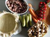 Tourte de dinde aux légumes du sud, chèvre et miel