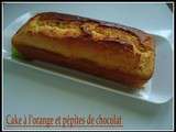 Cake à l'orange et pépites de chocolat