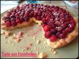 Tarte aux framboises