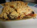 Tarte à la ratatouille façon crumble