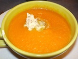 Crème de carottes beurre de cumin