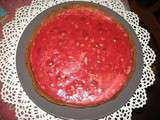 Tarte aux pralines roses pour Octobre rose