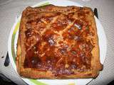 Tourte au munster et choucroute, cumin