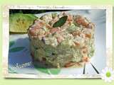 Tartare de crevettes et avocat