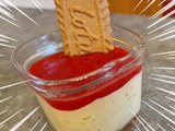 Cheesecake Vanille et Spéculoos au Coulis de Framboises Multi Délices