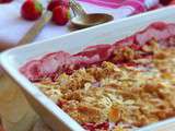 Crumble Fraise Rhubarbe aux Amandes