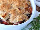 Gratin multi légumes en crumble d’amandes et fêta