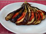 Aubergines en éventail