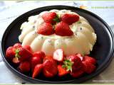 Blanc manger coco et fraises