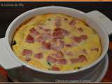 Clafoutis de courgettes et jambon