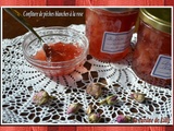 Confiture de pêches blanches à la rose