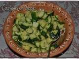 Courgettes en salade