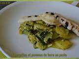 Courgettes et pommes de terre au pesto