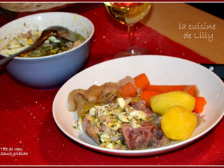 Cuisine de bistrot : Tête de veau à la vinaigrette