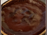 Flan crémeux au chocolat et poires