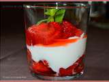 Fraises au fromage blanc