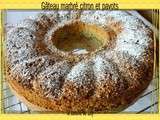 Gâteau marbré au citron et pavots