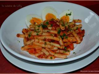 Macaronis à la sauce tomate