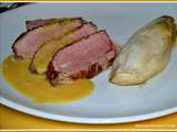 Magret de canard, sauce à l'orange (cuisson basse température)