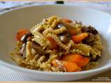 One pot pasta aux carottes et champignons