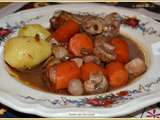 Poulet au vin rouge