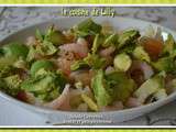 Salade aux crevettes, avocat et pamplemousse