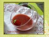 Soupe de fraises