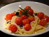 Spaghettis aux tomates cerises