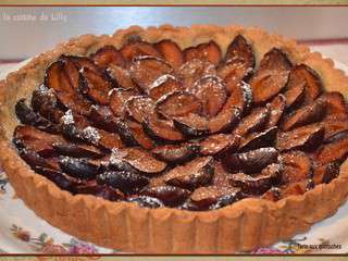 Tarte aux quetsches (pâte briochée)