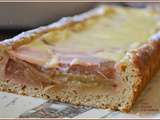 Tarte briochée à la rhubarbe