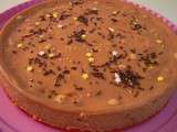 Cheesecake chocolat au lait aux noisettes