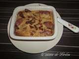 Clafoutis de saucisses aux tomates confites et Piment d'Espelette