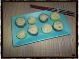 Makis de concombre et rillettes