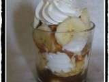 Verrine banane caramel